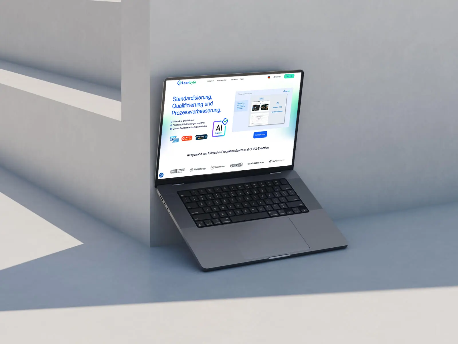Creación de sitios web industrial Leanbyte