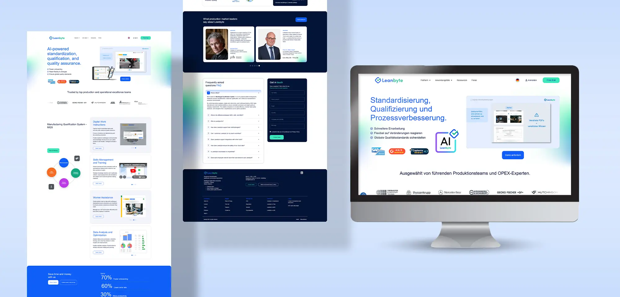 Diseño de páginas web SaaS Leanbyte